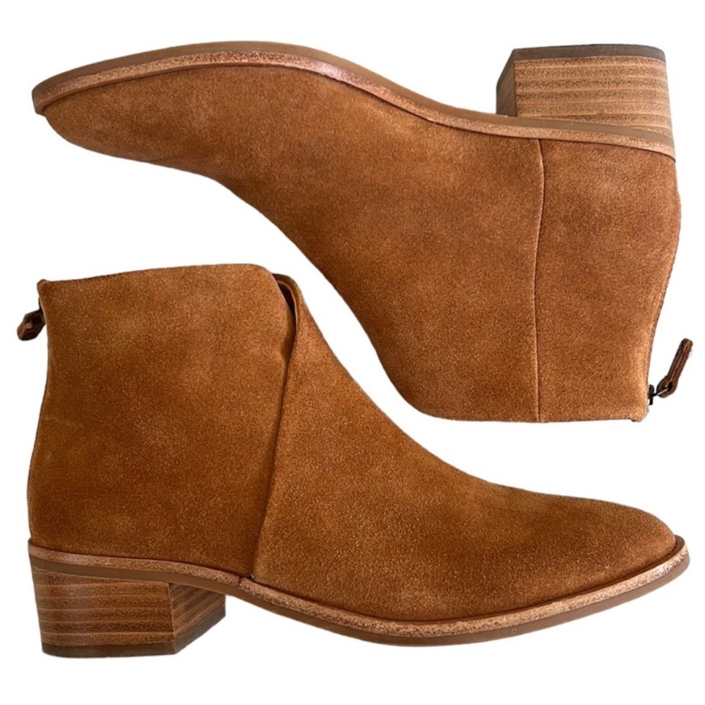 Soludos Tan Suede Ankle Boots